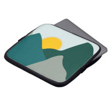 Bolsa de laptop das Montanhas Mínimas Teais