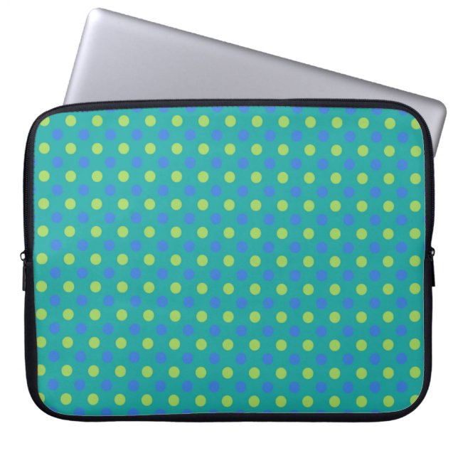 Capa Para Notebook bolsa de laptop de 15 polegadas: Padrão de Bolinha (Frente)