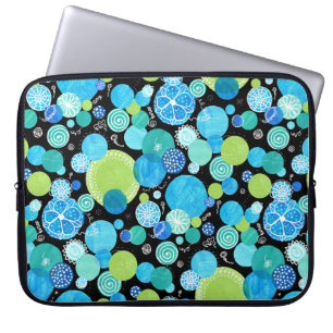 Capa Para Notebook bolsa de laptop de 15 polegadas: Padrão de Luas Az