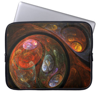 Capa Para Notebook Bolsa de laptop de Abstrato de Conexão Fluid