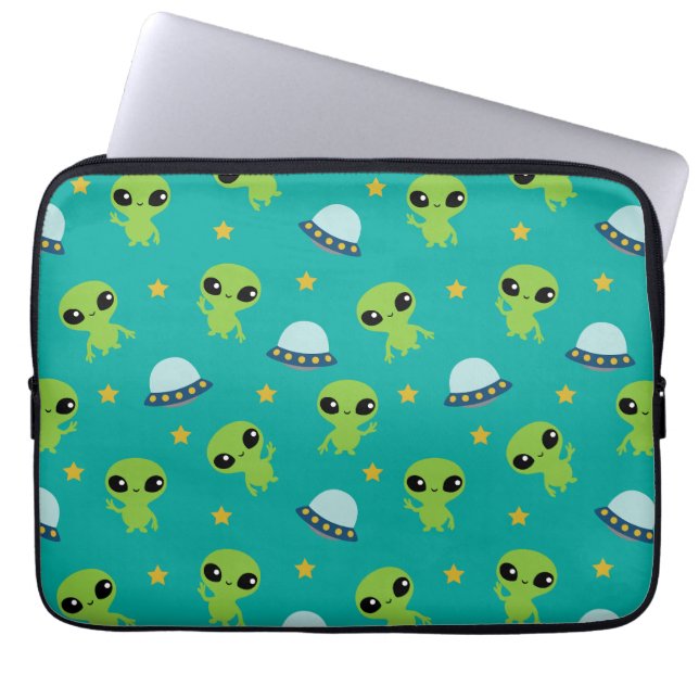 Capa Para Notebook Bolsa de laptop de aliens (Frente)