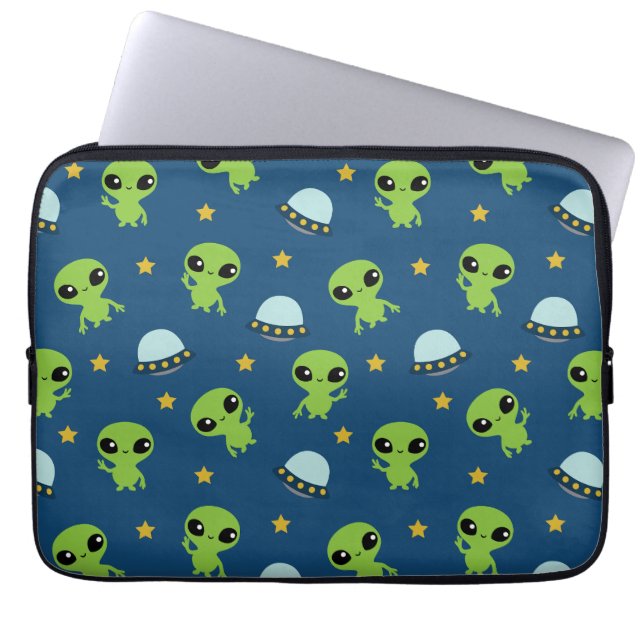 Capa Para Notebook Bolsa de laptop de aliens (Frente)