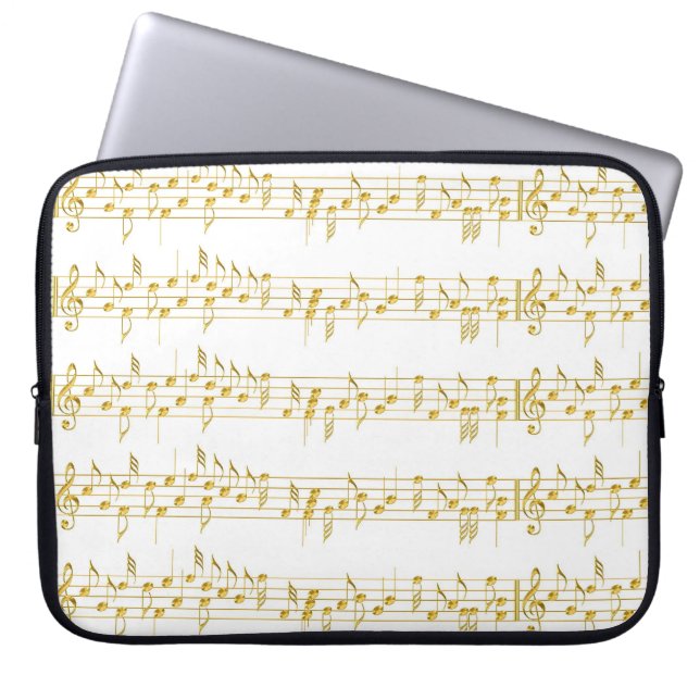 CAPA PARA NOTEBOOK BOLSA DE LAPTOP DE AMANTES DE MÚSICA (Frente)