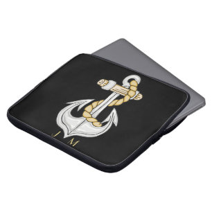 Capa Para Notebook Bolsa de laptop de Âncora Náutica 3 Monograma