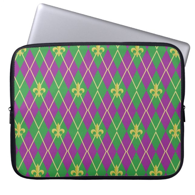 Capa Para Notebook Bolsa de laptop de Argyle do Carnaval (Frente)