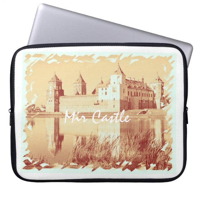 Capa Para Notebook Bolsa de laptop de Arquitetura do Castelo de Belar (Frente)