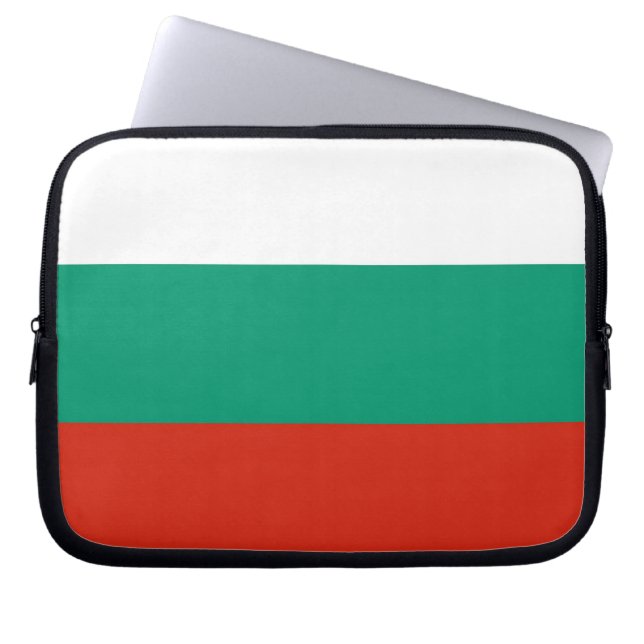 Capa Para Notebook Bolsa de laptop de bandeira búlgara (Frente)