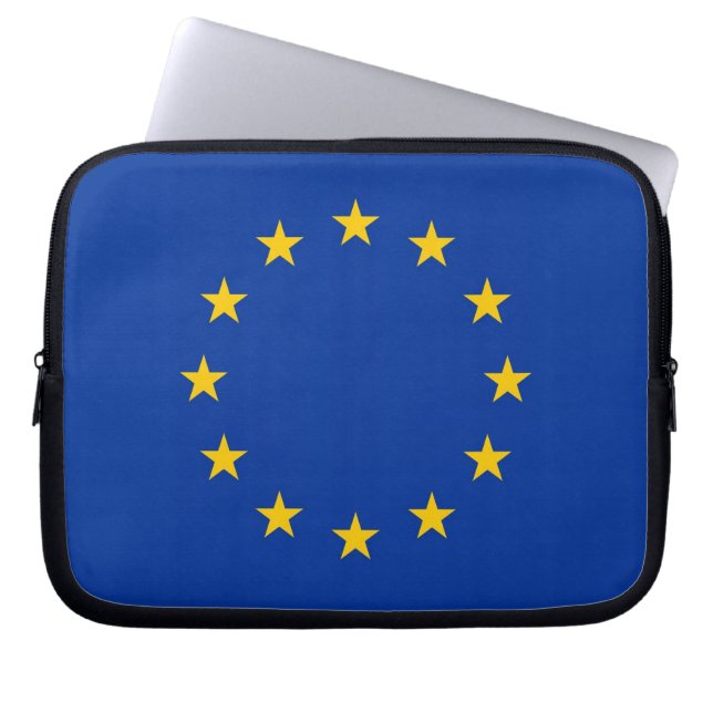 Capa Para Notebook Bolsa de laptop de Bandeira da União Europeia (Frente)
