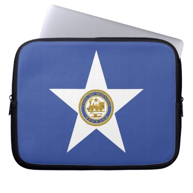 Capa Para Notebook Bolsa de laptop de Bandeira de Houston City (Frente)