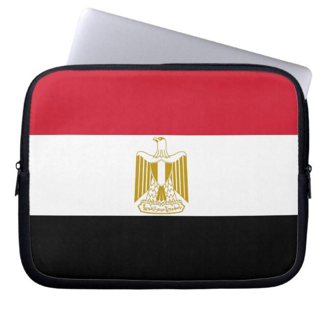 Capa Para Notebook Bolsa de laptop de bandeira egípcia (Frente)