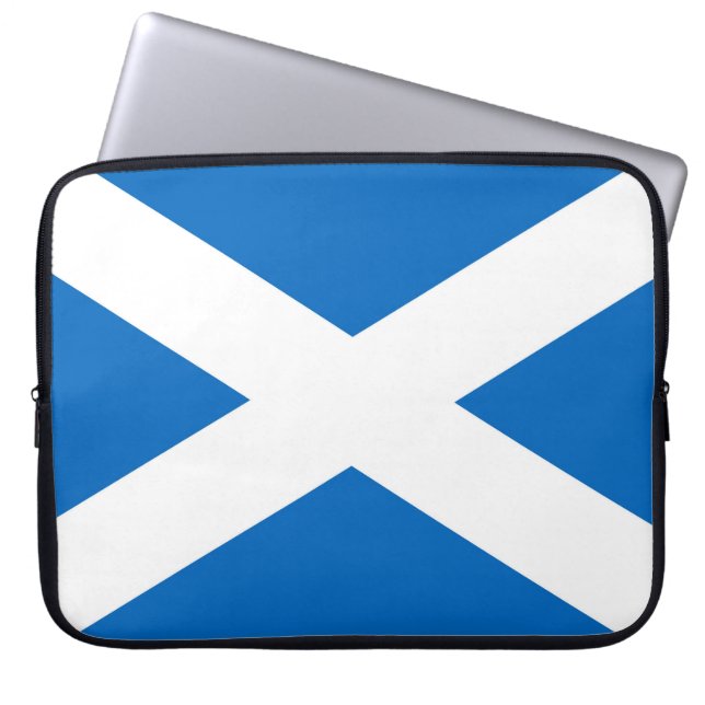 Capa Para Notebook Bolsa de laptop de bandeira escocesa (Frente)