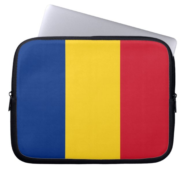 Capa Para Notebook Bolsa de laptop de bandeira romena (Frente)