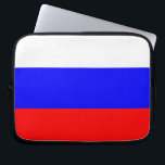 Capa Para Notebook Bolsa de laptop de Bandeira Russa<br><div class="desc">Bolsa de laptop elegante com a bandeira da Rússia. Este produto é personalizável.</div>