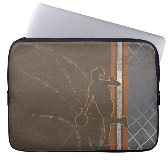 Capa Para Notebook Bolsa de laptop de basquete (Frente)