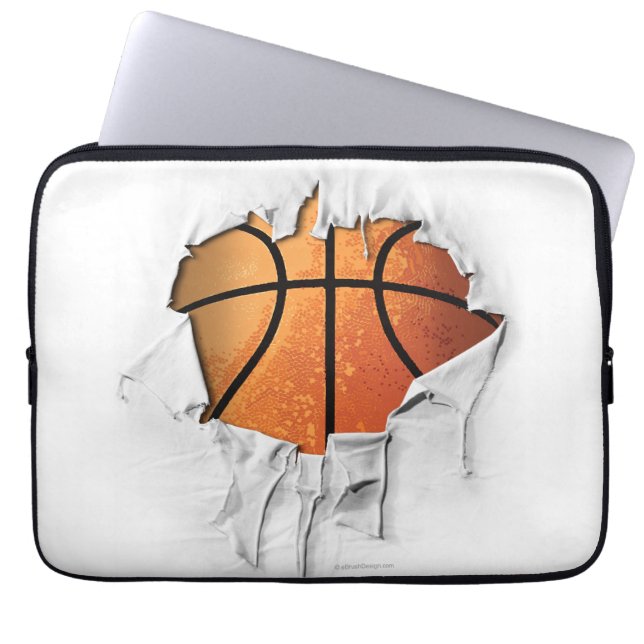 Capa Para Notebook Bolsa de laptop de basquete torn (Frente)