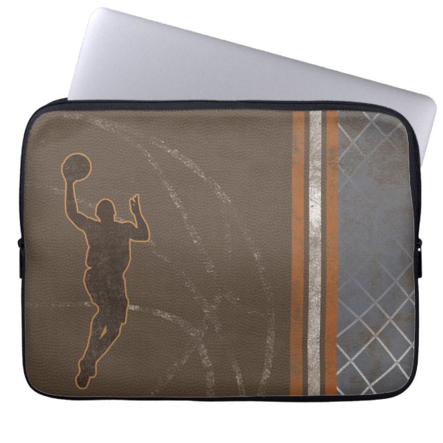 Capa Para Notebook Bolsa de laptop de basquetebol (Frente)