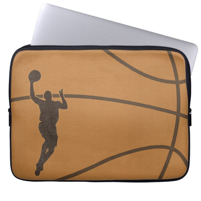 Capa Para Notebook Bolsa de laptop de basquetebol (Frente)