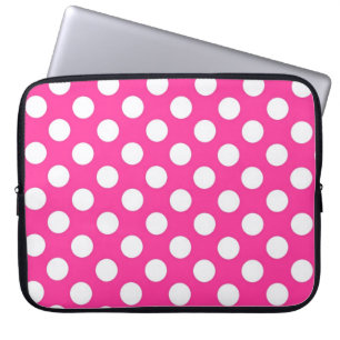 Capa Para Notebook Bolsa de laptop de Bolinhas rosa