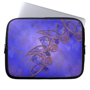 Capa Para Notebook Bolsa de laptop de Borboletas de Cobre