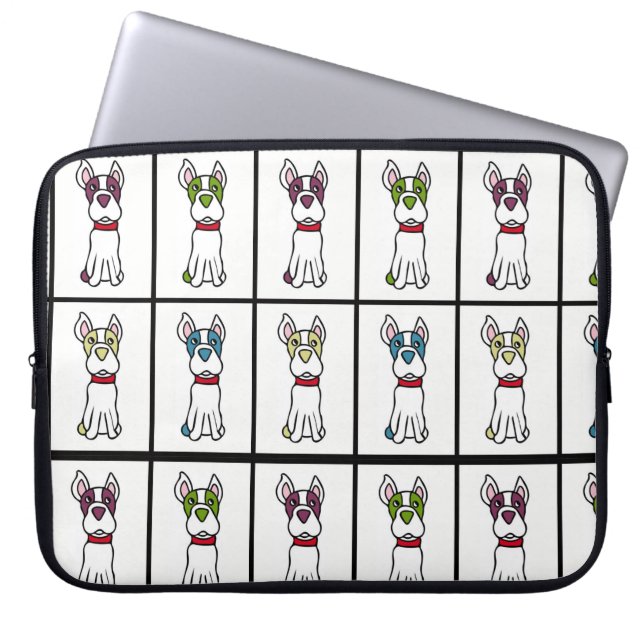 Capa Para Notebook Bolsa de laptop de Boston Terrier (Frente)