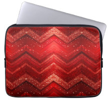 Bolsa de laptop de brilho decorativo vermelho