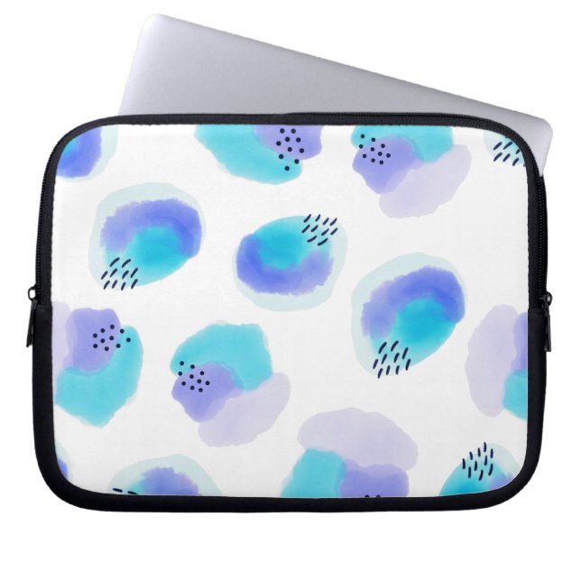 Capa Para Notebook Bolsa de laptop de Brushstrokes de Aquarela (Frente)