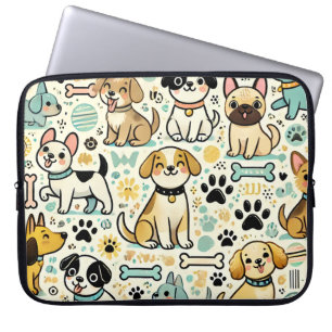 Capa Para Notebook Bolsa de laptop de Cachorro Adorável