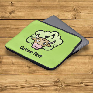 Capa Para Notebook Bolsa de laptop de Cartografia de Metano de Vaca