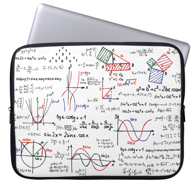 Capa Para Notebook Bolsa de laptop de Cheat de Matemática (Frente)
