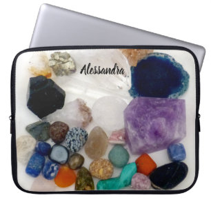 Capa Para Notebook Bolsa de laptop de Coleção de Cristais Personaliza