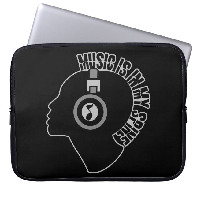 Capa Para Notebook Bolsa de laptop de cores personalizada de música (Frente)