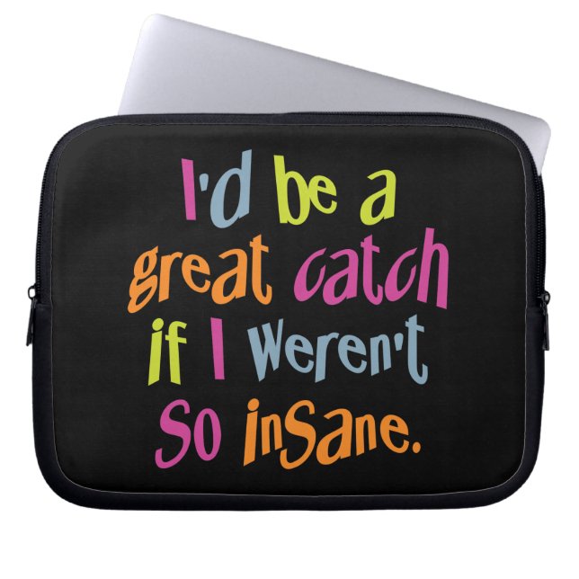 Capa Para Notebook Bolsa de laptop de cores personalizada insensata (Frente)