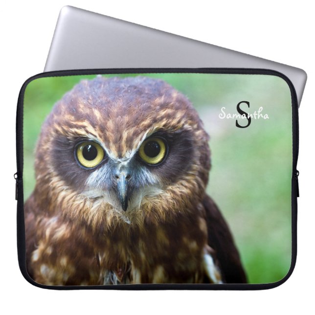 Capa Para Notebook Bolsa de laptop de coruja 15 pol (Frente)