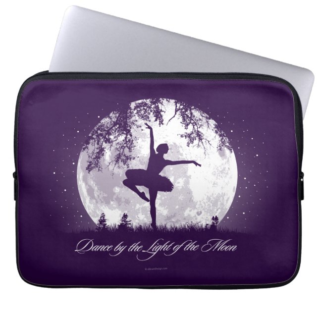 Capa Para Notebook Bolsa de laptop de dança de lua (Frente)