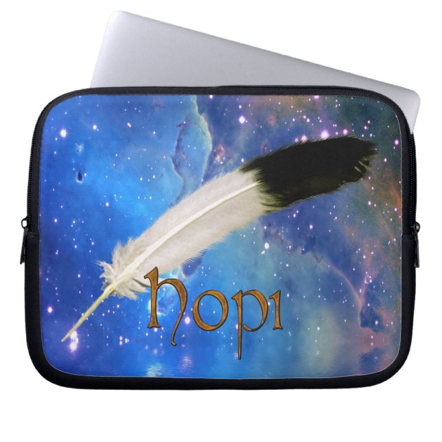 Capa Para Notebook BOLSA DE LAPTOP de Espaço de Nação e Folha do HOPI (Frente)
