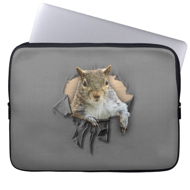 Capa Para Notebook Bolsa de laptop de esquilo de camisa estampada (Frente)