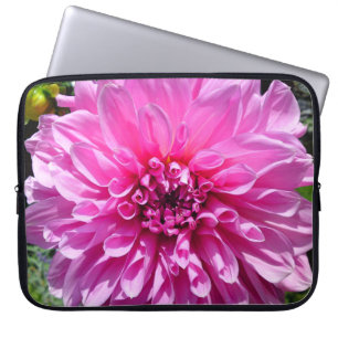 Capa Para Notebook Bolsa de laptop de Flor Roxo Rosa Dhalia