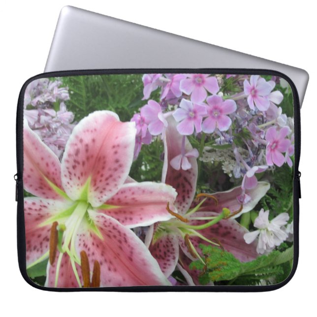 Capa Para Notebook Bolsa de laptop de Flores bonito (Frente)