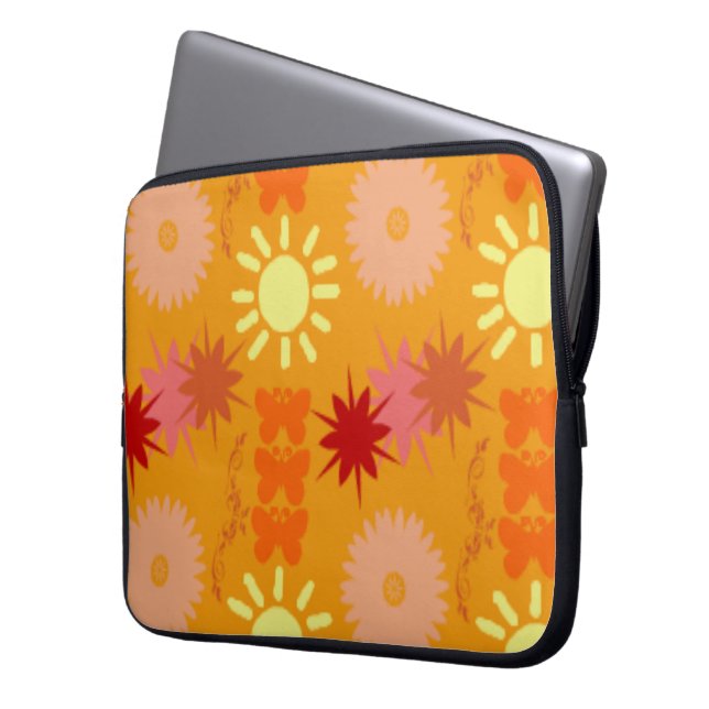 Capa Para Notebook Bolsa de laptop DE FLORES SUNSHINE - PRESENTES DE  (Frente Esquerda)