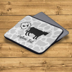 Capa Para Notebook Bolsa de laptop De Ícone De Metano De Vaca
