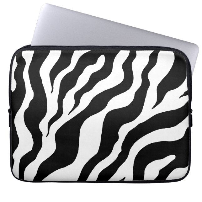 Capa Para Notebook Bolsa de laptop de Impressão Zebra (Frente)