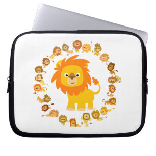 Capa Para Notebook Bolsa de laptop de Leão Mandala de Cartoon Bonito
