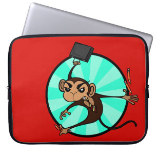 CAPA PARA NOTEBOOK BOLSA DE LAPTOP DE MACACOS FRUSTRADOS