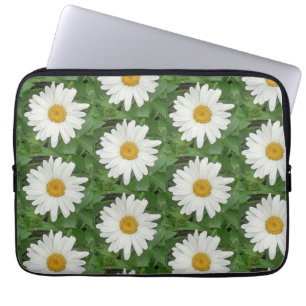 Capa Para Notebook Bolsa de laptop de margarida branca