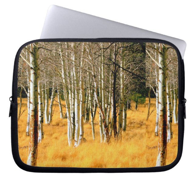 Capa Para Notebook bolsa de laptop de mata de aspen (Frente)