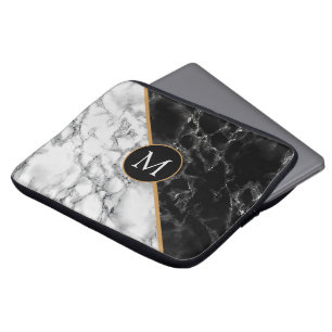 Capa Para Notebook Bolsa de laptop de Monograma Pedra Branca