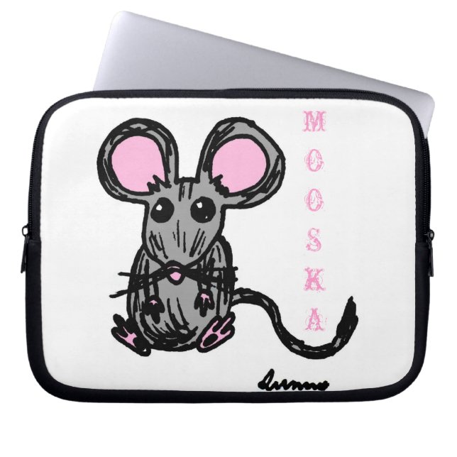 Capa Para Notebook Bolsa de laptop de Mouse Cute Mooska (Frente)