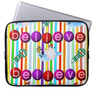 Capa Para Notebook Bolsa de laptop de Natal Neoprene 15 pol.