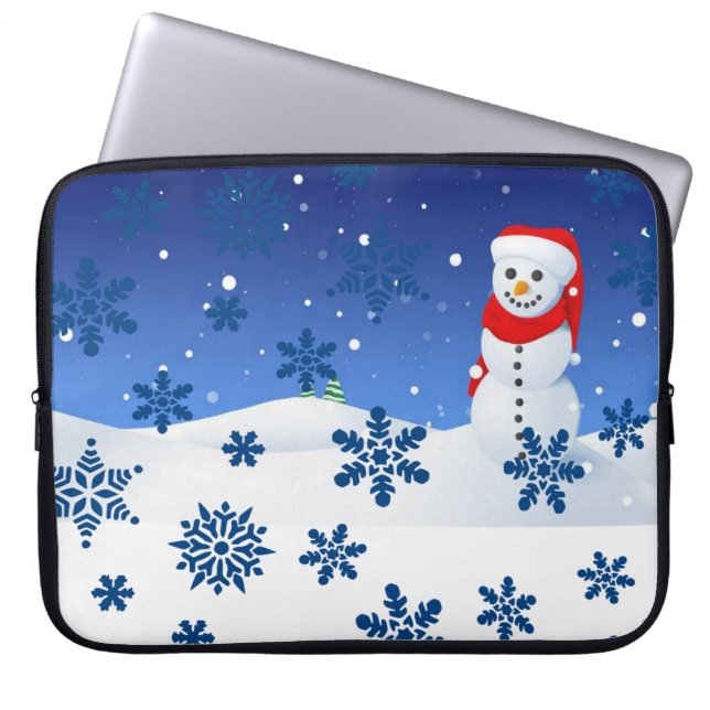 Capa Para Notebook Bolsa de laptop de Natal Neoprene de 15 polegadas, (Frente)