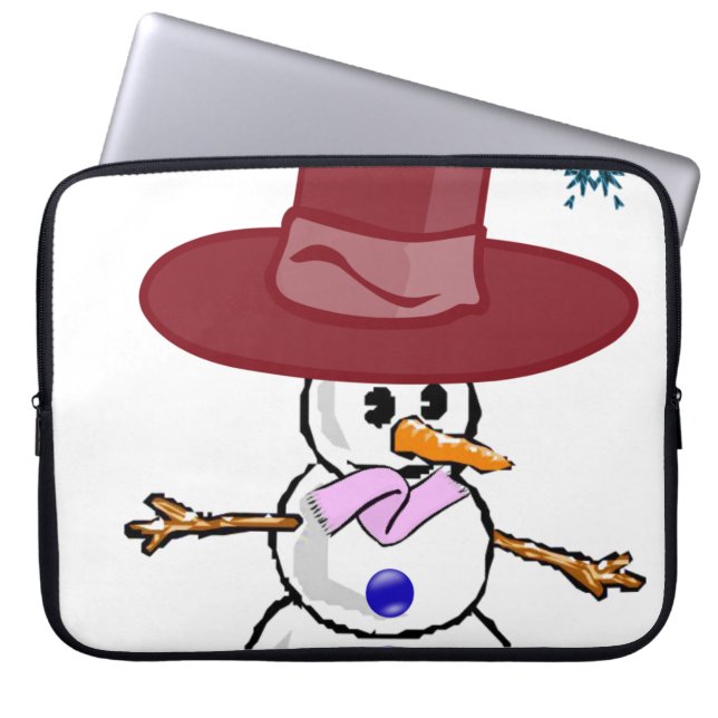 Capa Para Notebook Bolsa de laptop de Natal Neoprene de 15 polegadas, (Frente)